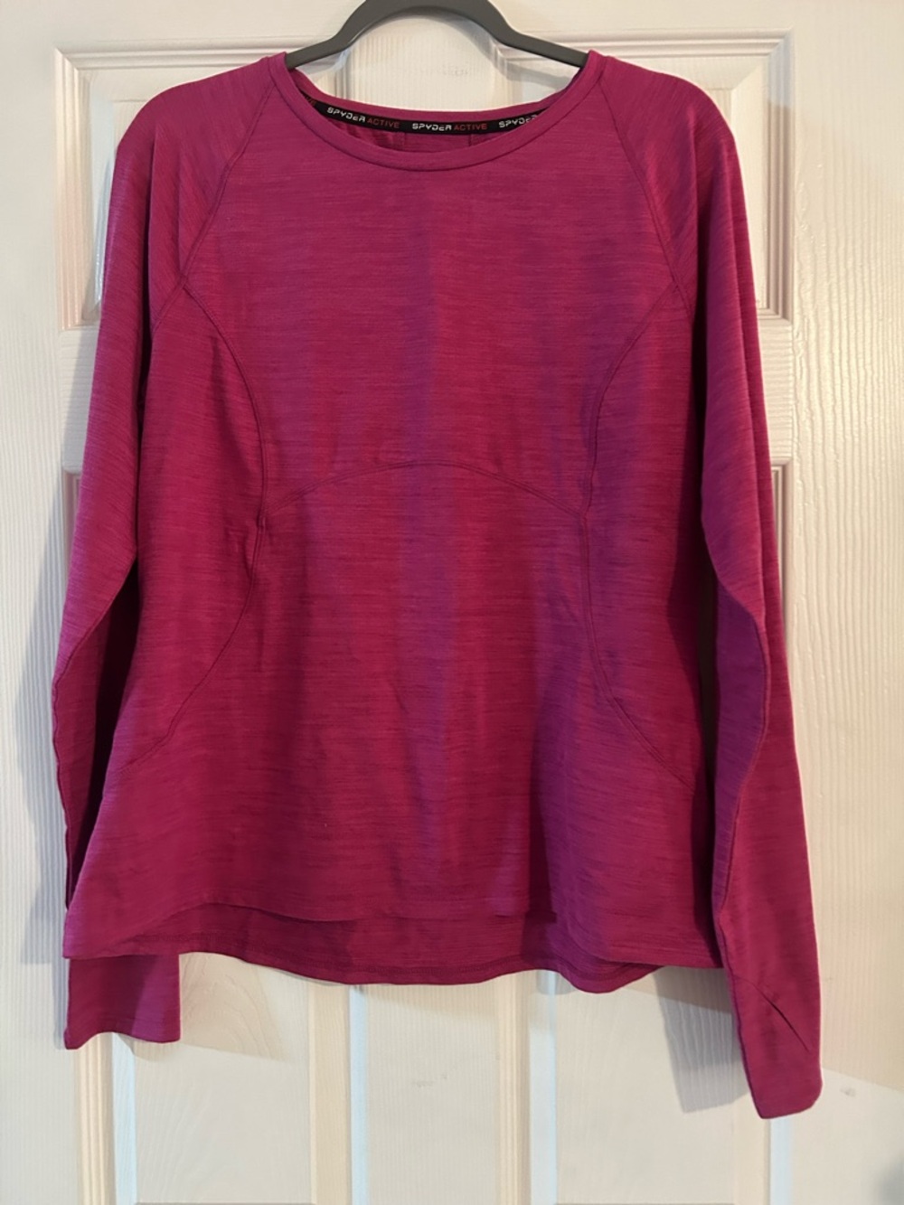 Spyder Women's Fuchsia Long Sleeve Crew Pullover